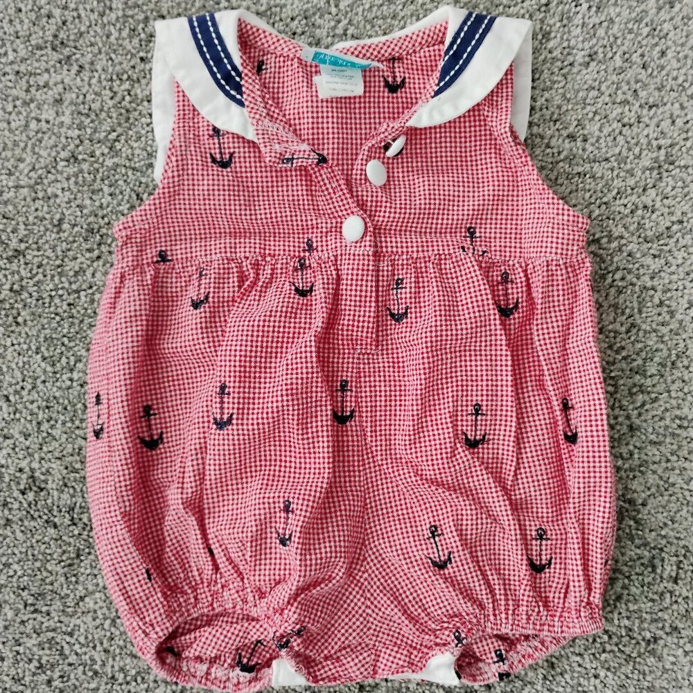 Funtasia too  Red white Sailor Outfit  12 month